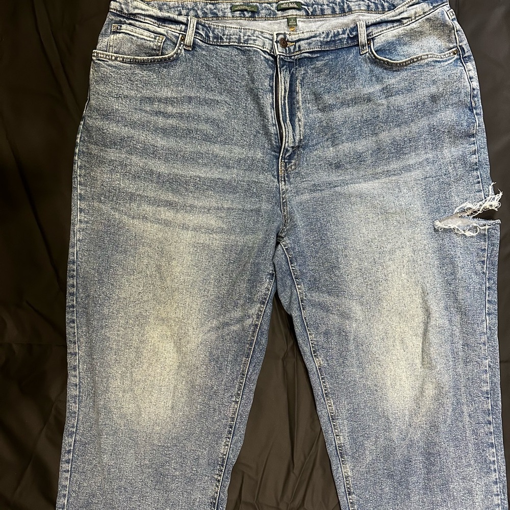 Wild Fable Blue 9O'S RELAXED STRAIGHT Jeans